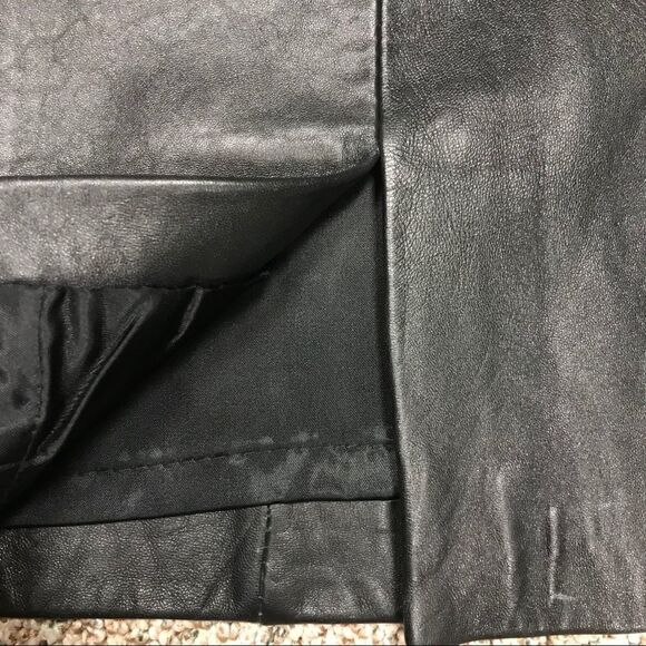 Marc by Andrew Marc high waisted leather skirt 7/8 9/10 - Picture 8 of 9